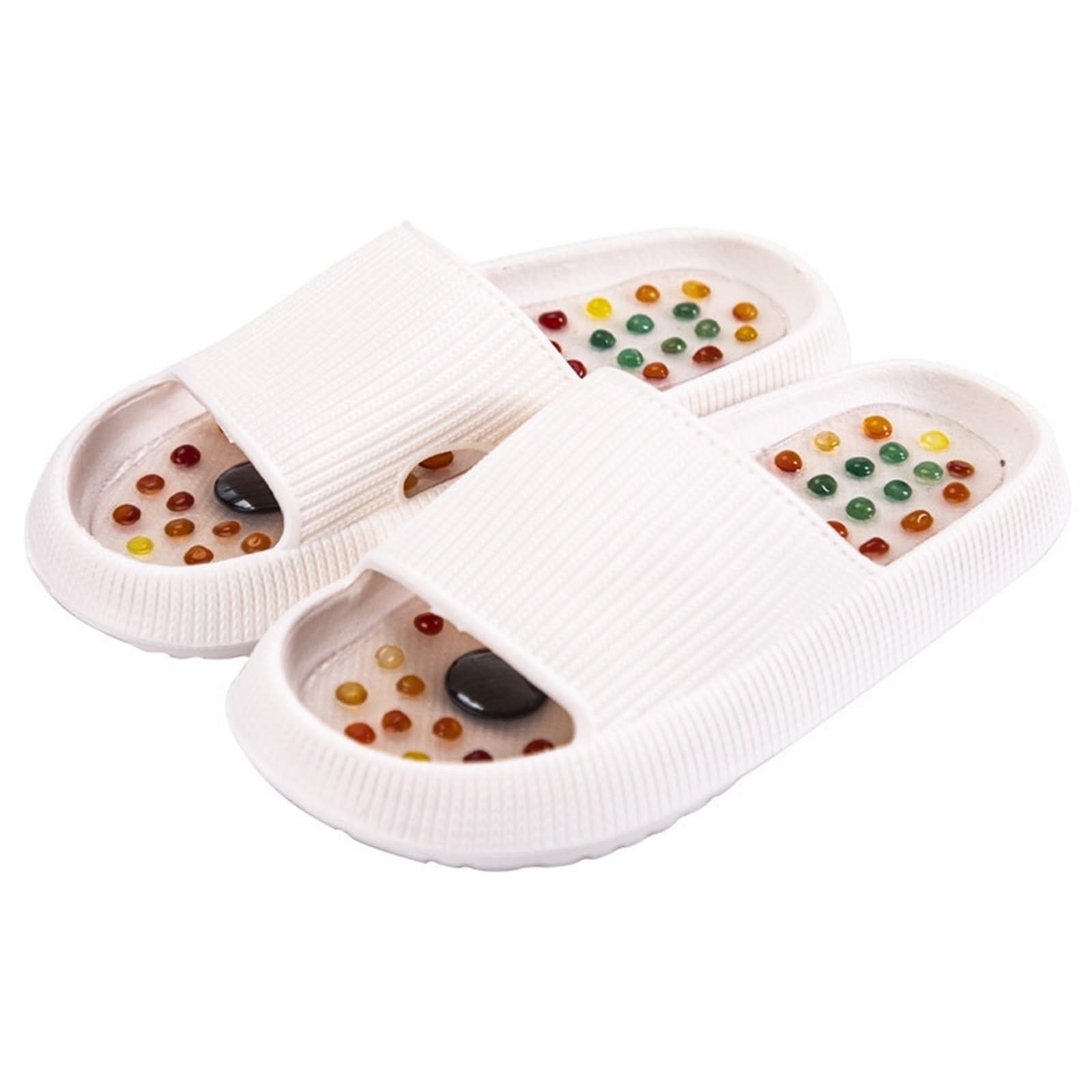 Interior Salud Zapatillas de Masaje de Piess, Silenciar Zapatillas Masaje para La Fatiga, Insomnio Antideslizante Zapatillas de Acupresión(34-35EU)