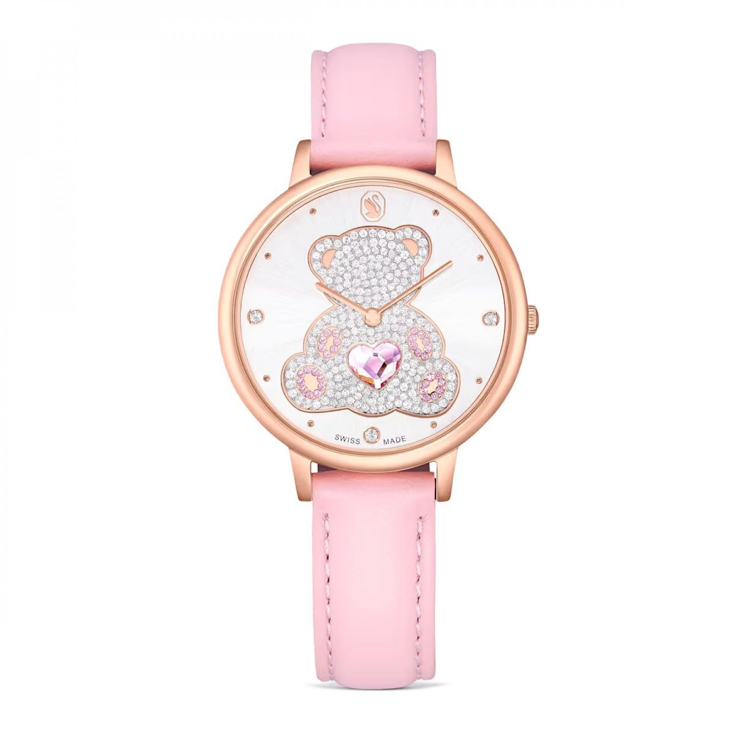 Swarovski Watch Teddy 5739838 orologio da ragazza in acciaio inossidabile e pelle