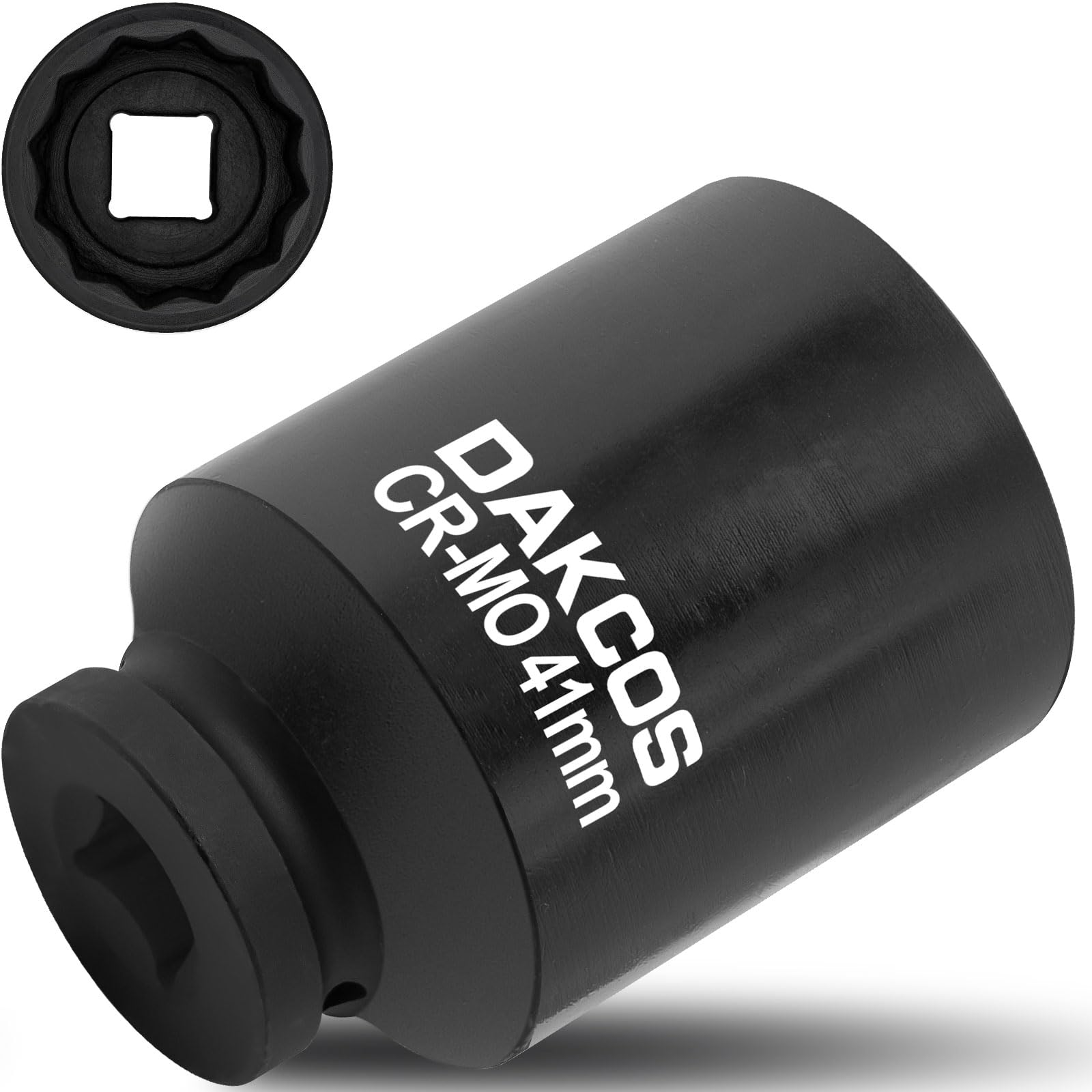 DAKCOS 41mm Socket 1/2" Drive 12 Ponit Impact Wrench Deep Socket Drive Shaft Tool Power, CR-MO โ image 1