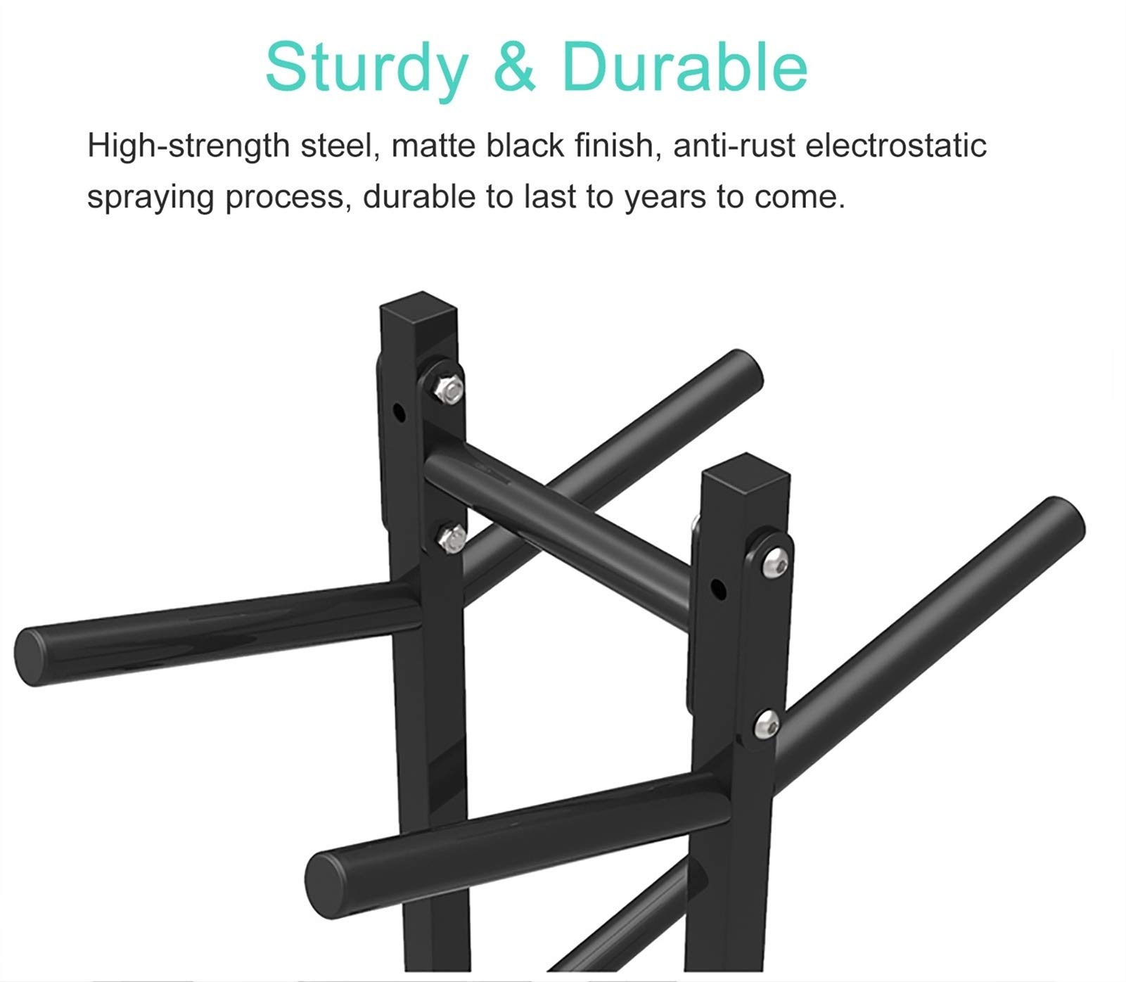 Expositor Vertical Doble para 6 Pelotas, Organizador metálico de 3 Niveles para Equipos Deportivos de Voleibol, Baloncesto y fútbol, Ideal para Garaje Interior.