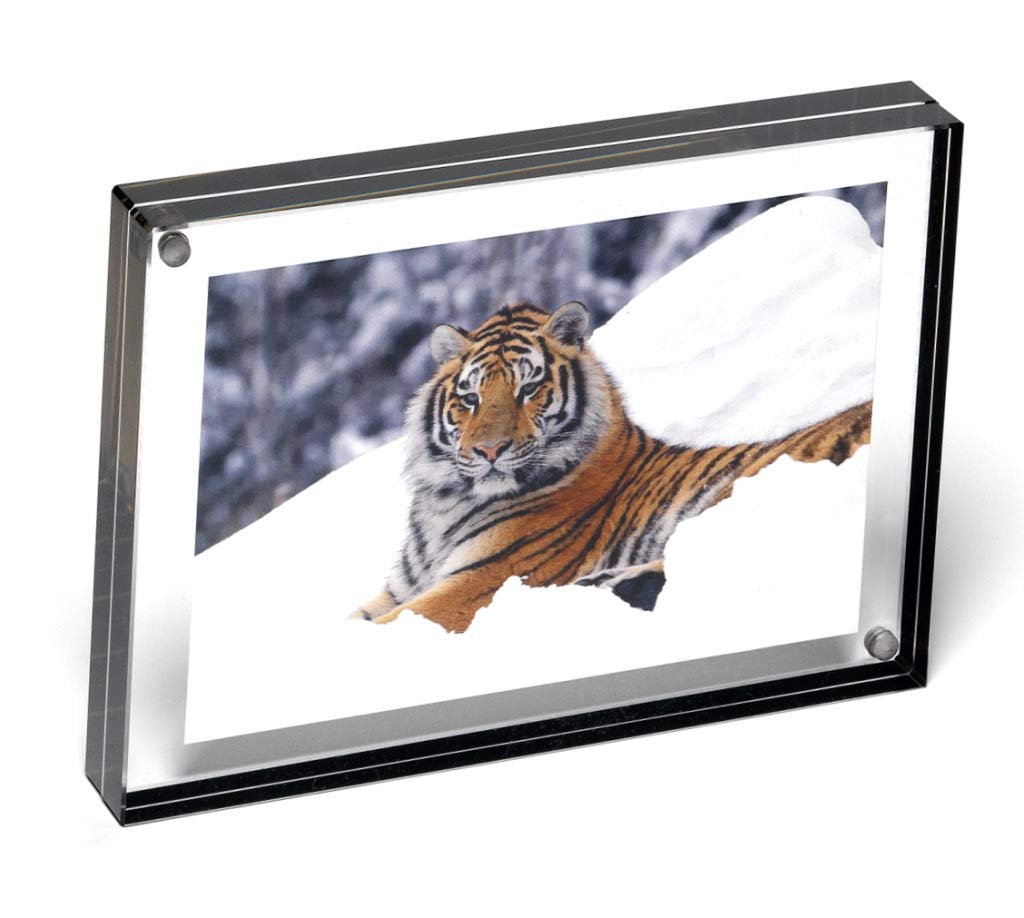 The Original Acrylic Magnet Frame with Graphite Edge by Canetti(r) - 3.5x5