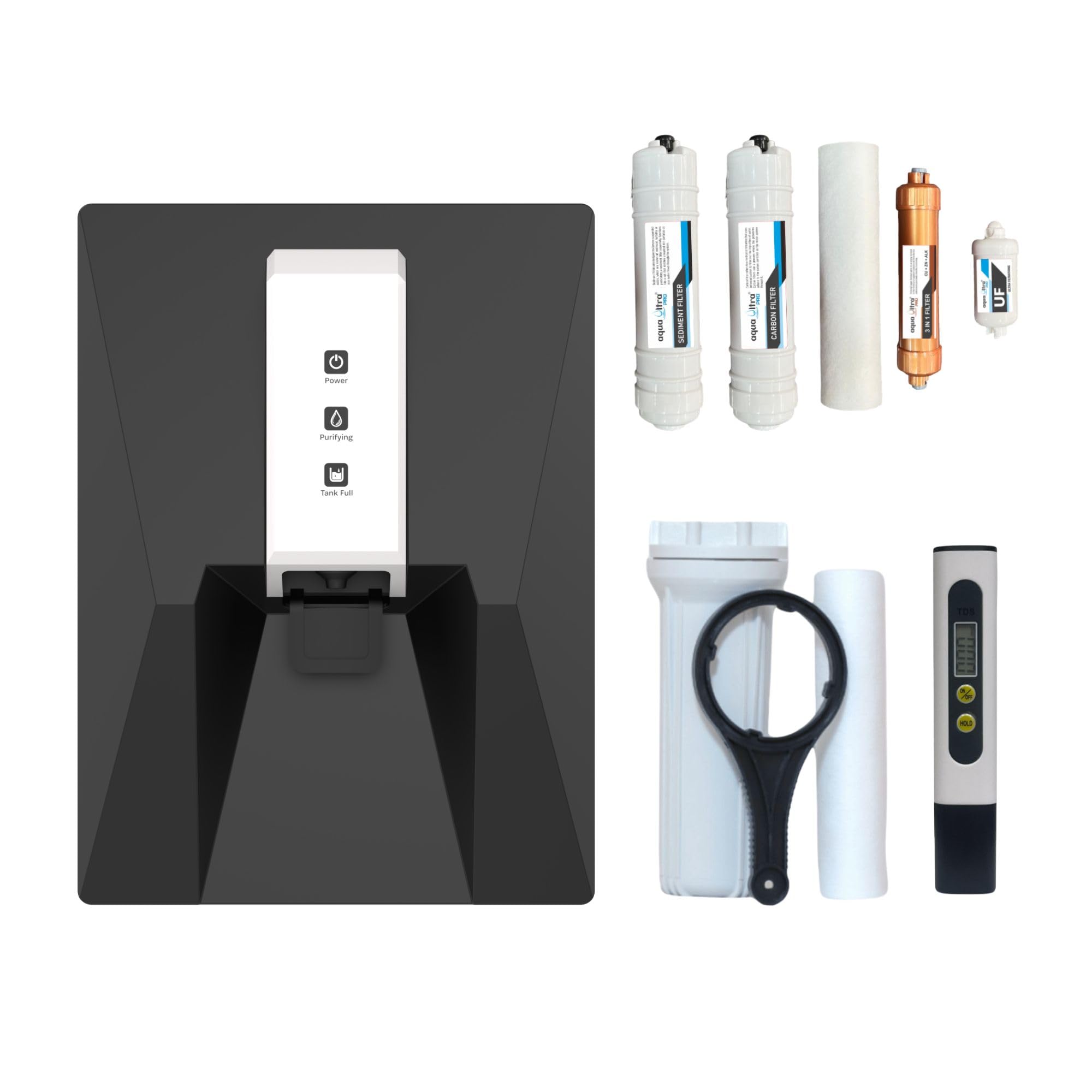 AquaUltra IRIS 9L RO UV Water Purifier Filter for Home | ISI Grade | Advanced Copper & Alkaline Filtration | 1-Year Warranty | No Costly AMC | Wide Service Network (Incl. TDS Mter & Filter Set)-image-17