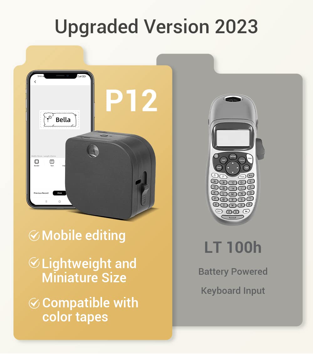 Phomemo Label Makers Bluetooth Inkless Label Printer