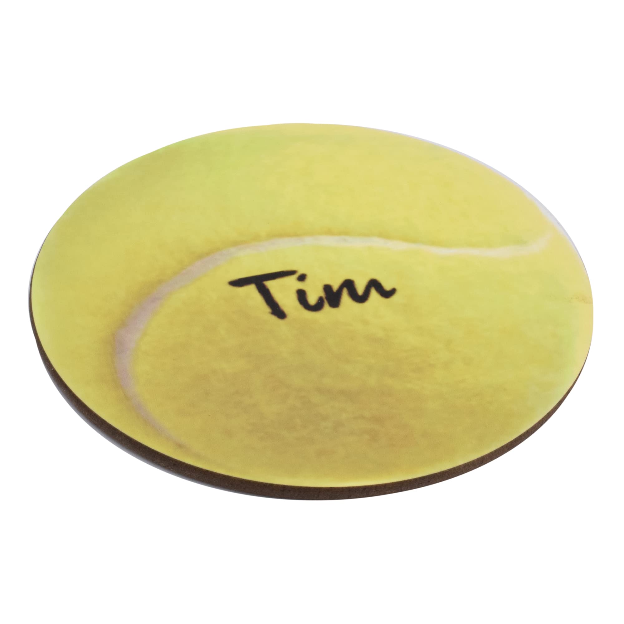 Personalised Tennis Theme Coaster with First Name