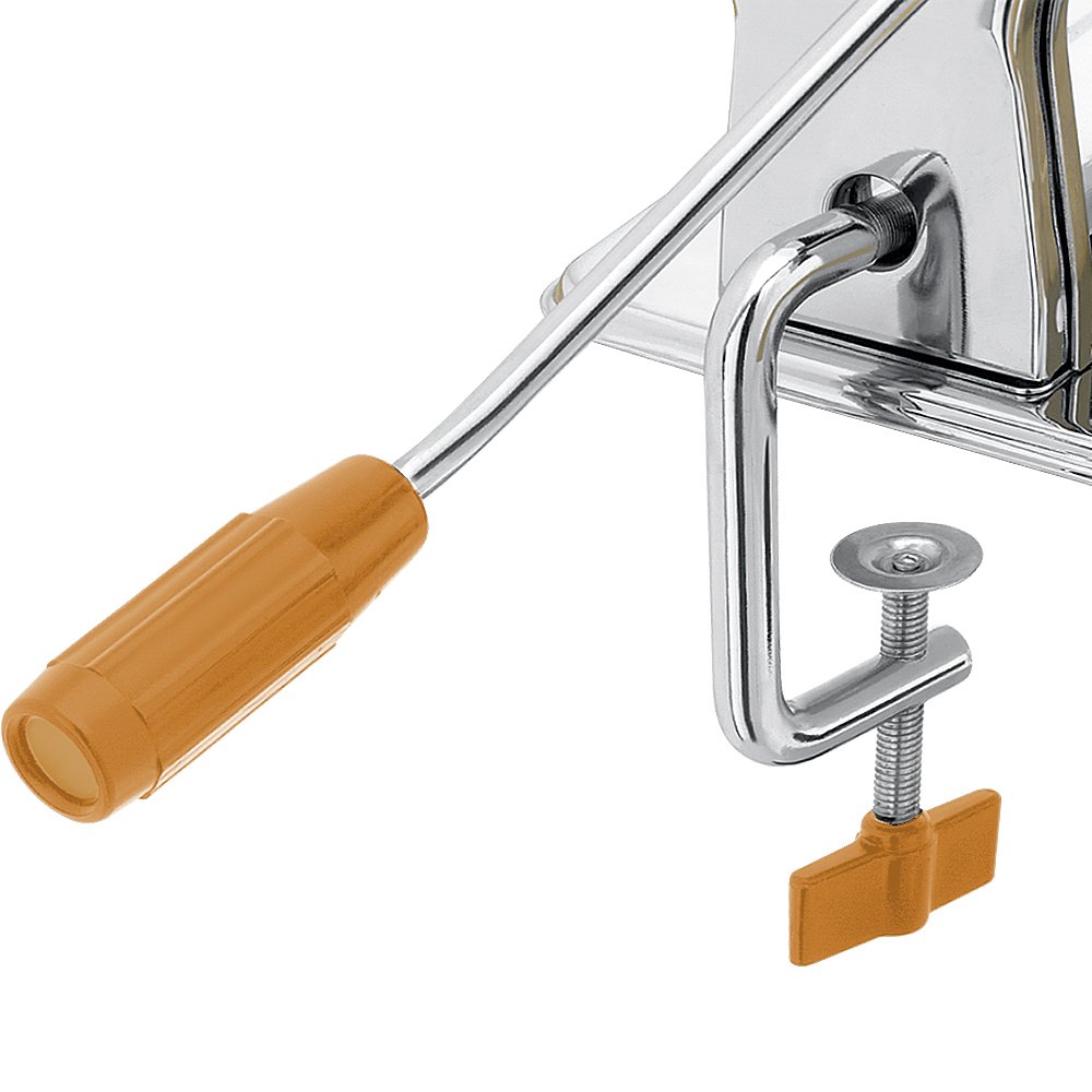 Monzana Máquina Pasta Fresca Manual Cortador de Pasta 9 Cortes de Acero Inoxidable Espaguetis Tallarines