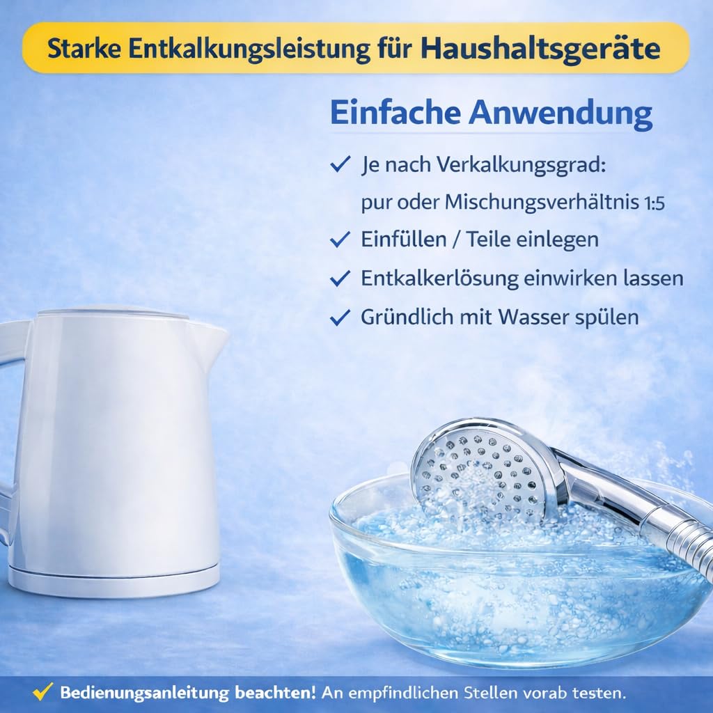 ceragol ultra Profi-Entkalker – hoch-konzentrierter Kalk-Reiniger für Küche und Bad, Flüssig-Entkalker für eine schnelle Entkalkung, 10 l für ca. 100 Anwendungen