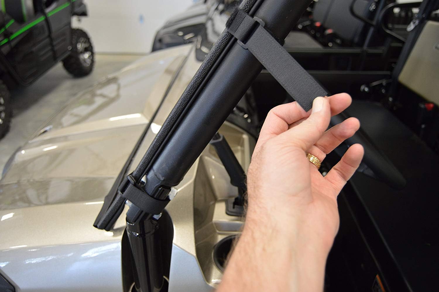 Kawasaki Mule Pro Series Half Windshield | FX, FXT / DX, DXT, FXR | SCRATCH RESISTANT | The ultimate versatility for your SxS! On or off in seconds | Premium poly w/Hard Coat | Made in America!