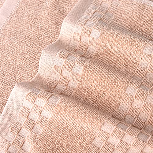 Diaojia Bath Towels Blue Towel Soft 6 Piece, Cotton Anti Odor Family Towels, Highly Absorbent Quick-Drying Lightweight Spa Towel For Bathroom 2 Bath Towel 2 Washcloth 2 Hand Towel (Brown) #TOP7