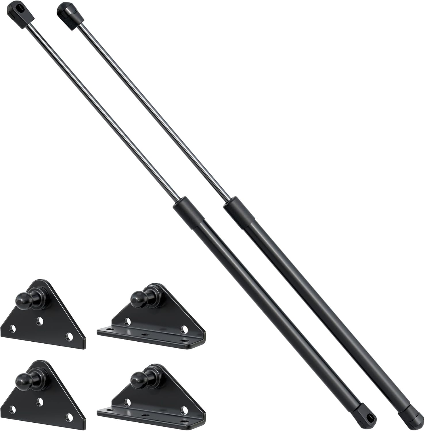 20 Inch 80 lbs Gas Struts with Mounting Brackets for RV Bed Lift, Heavy Duty Shock Springs for Storage Door.(Fit 75-85 lbs Lid) 20IN-80LB