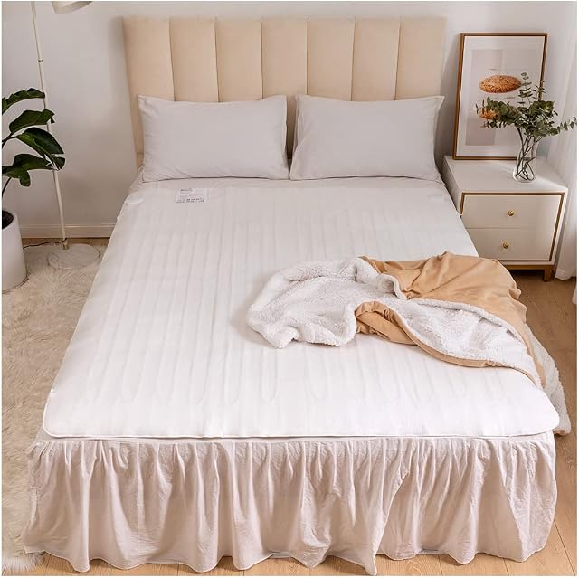 AASSH Heated Electric Blanket Detachable Controller Under Bed Comfort, Super Cosy, 3 Heat Settings, Easy Care, Machine Washable Fleece Blanket Throws Pad, Coverlet, mantle (King (150x160) cm)