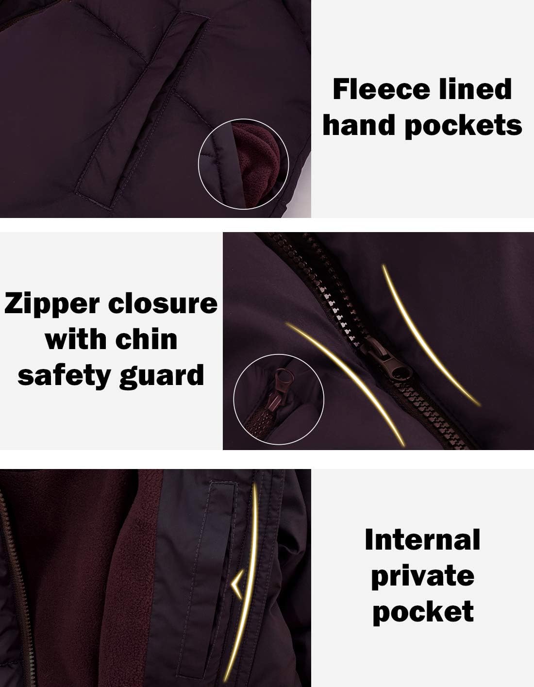 maoo garden Girls Winter Long Puffer Lightweight Coat Thick Padded Soft Fleece Jacket with Hood - Image 6