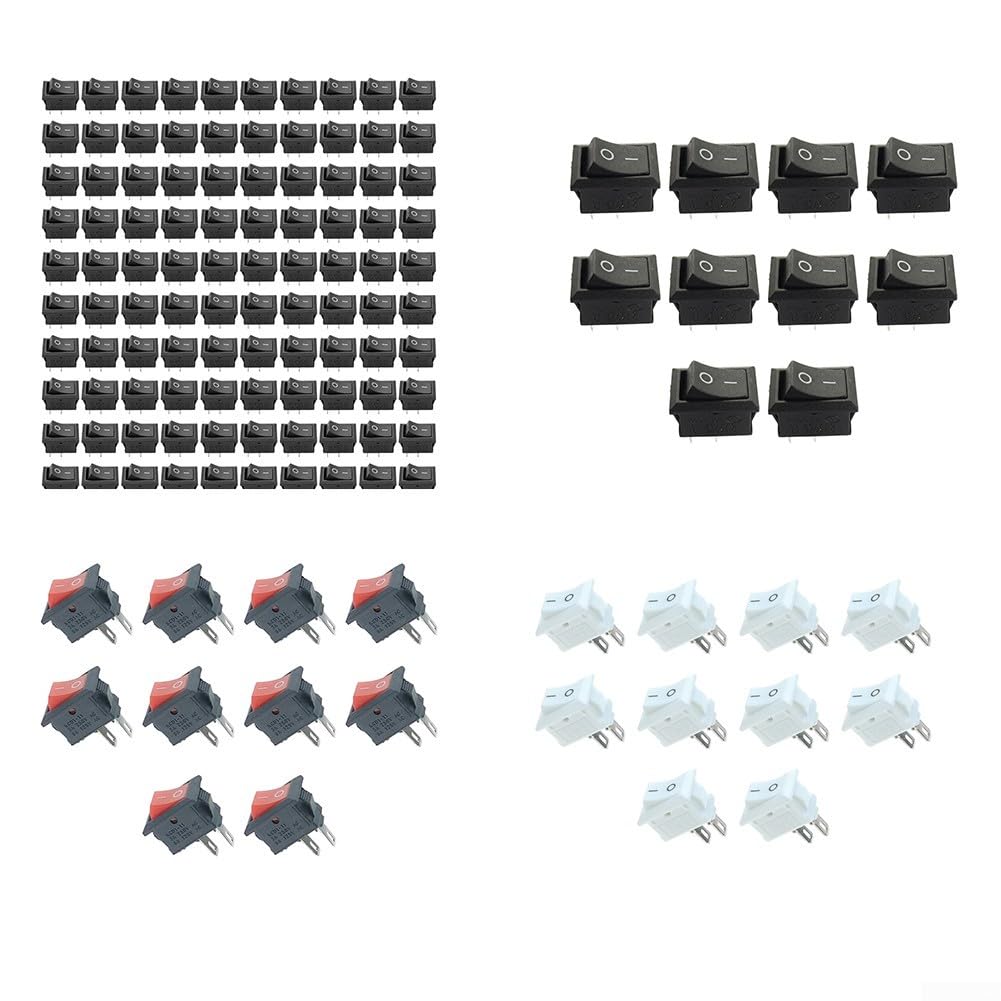Interruptor ON/OFF para Coche Barro Panel Control(White-10pcs)
