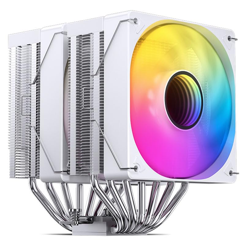 Jonsbo CR-3000 ARGB White CPU Cooler, Aluminum, LGA 1700/1200/115X/2011, AM4/AM5
