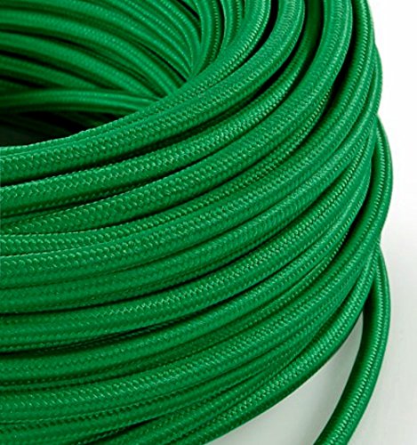 Cable eléctrico en farbigem revestimiento plástico. Made in Italy. 2 x 0, 75 Color: Verde Cover