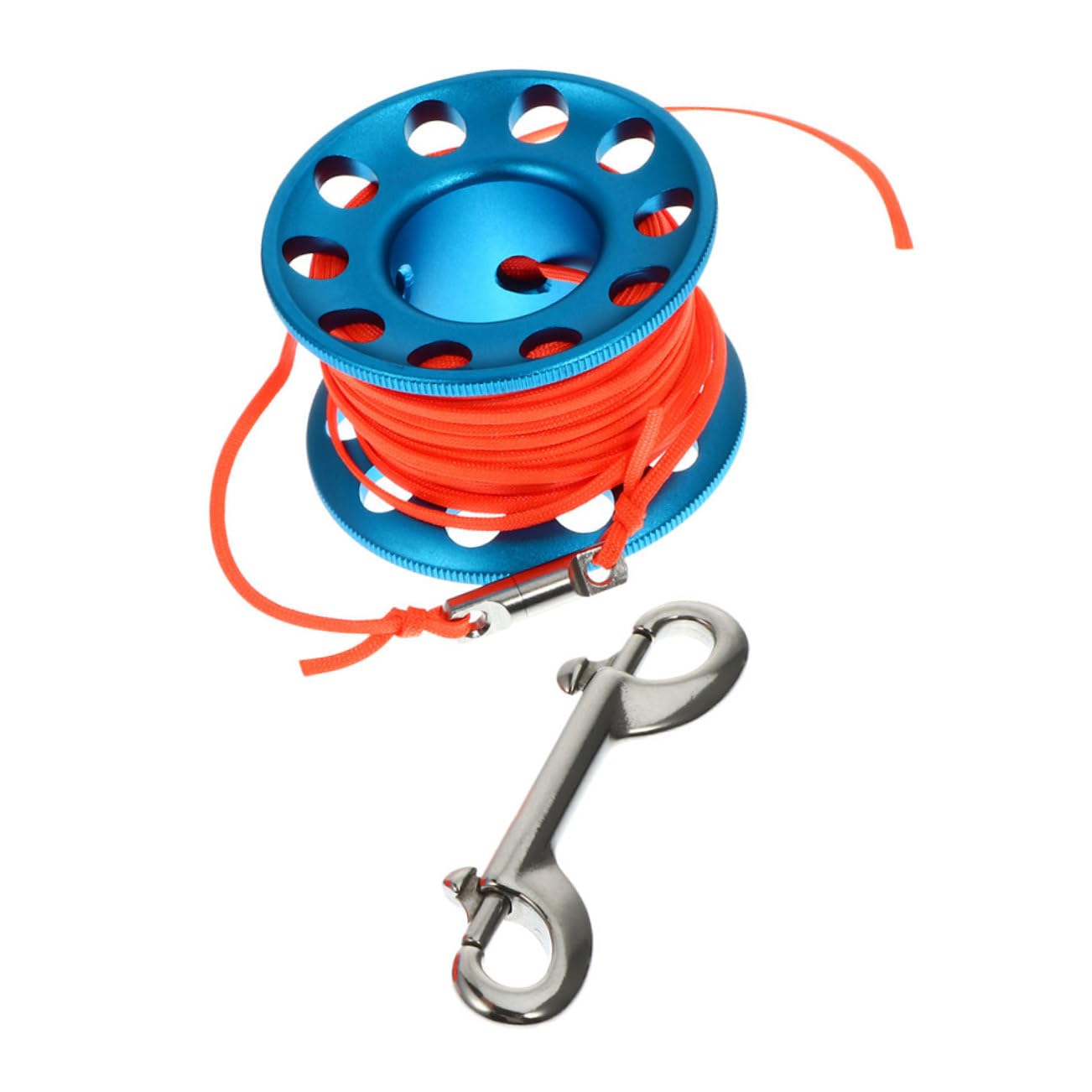 FOYTOKI 2sets Professional Scuba Diving Reel Spool Snap Clip for Underwater Diving