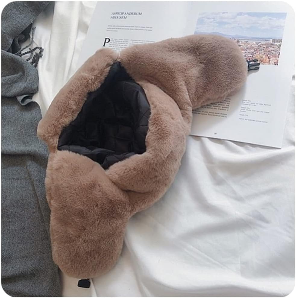 Plush Lei Feng Hat Women's Winter Cycling Ear Protection Thickened Windproof Warm
