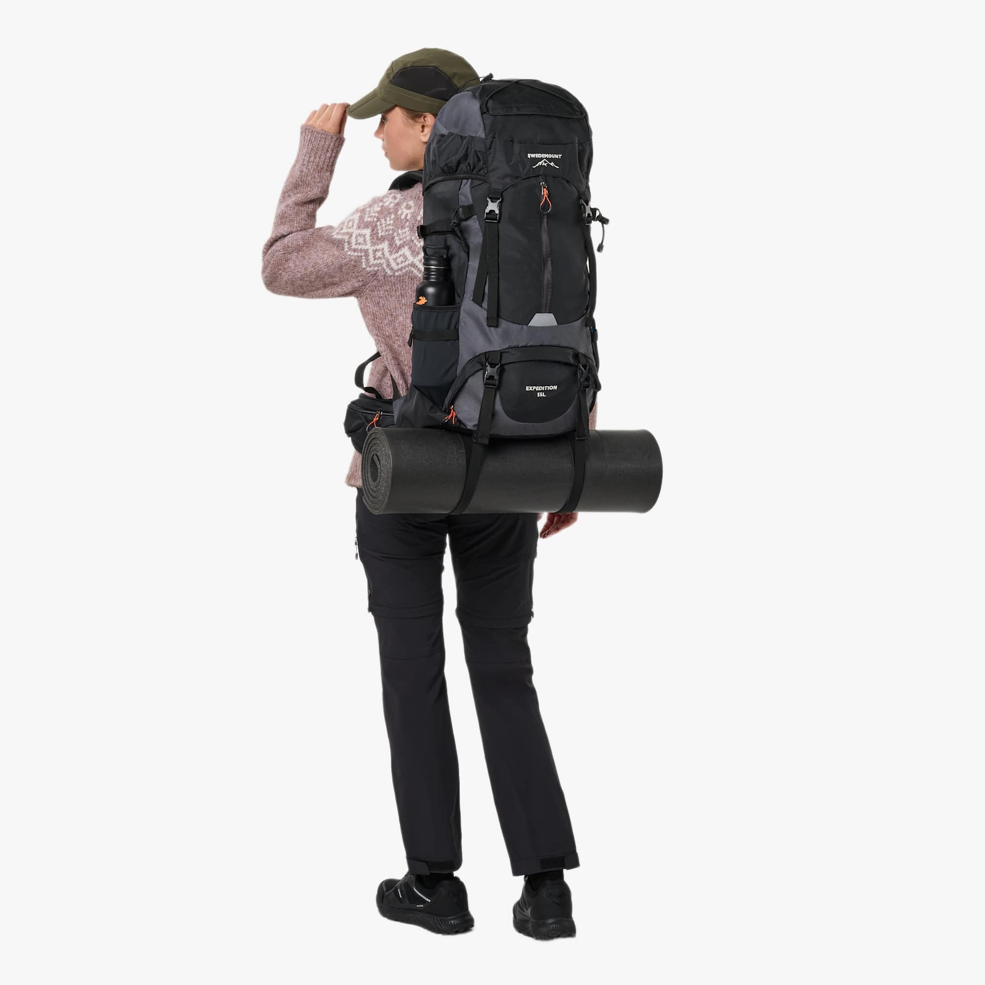 Swedemount Expedition Plecak Turystyczny 55L – Duża Pojemność, Wygodny System Nośny dla Unisex