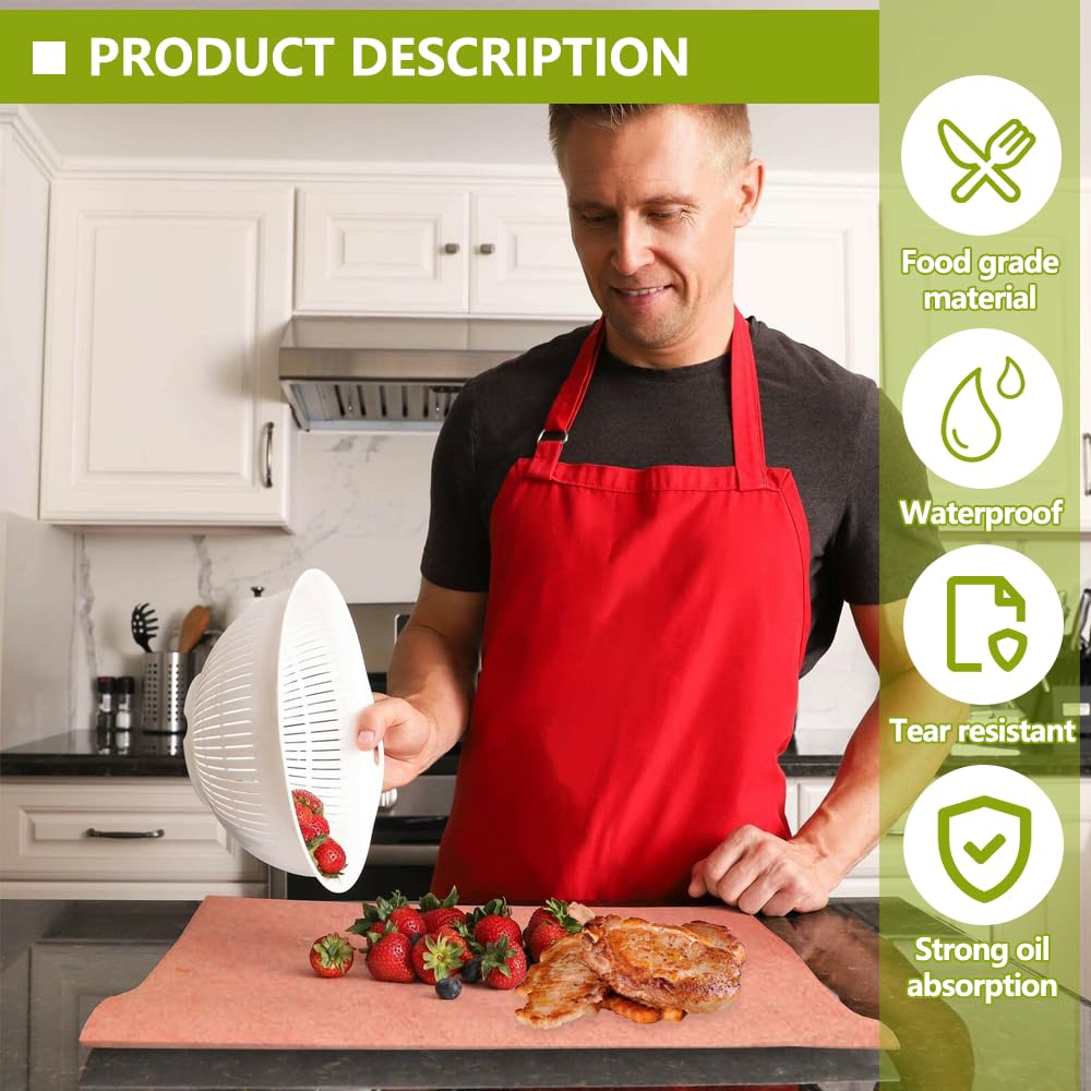 Papier Boucher Rouleau Papier Kraft Rose 30cm X 30m - Pour Fumoir