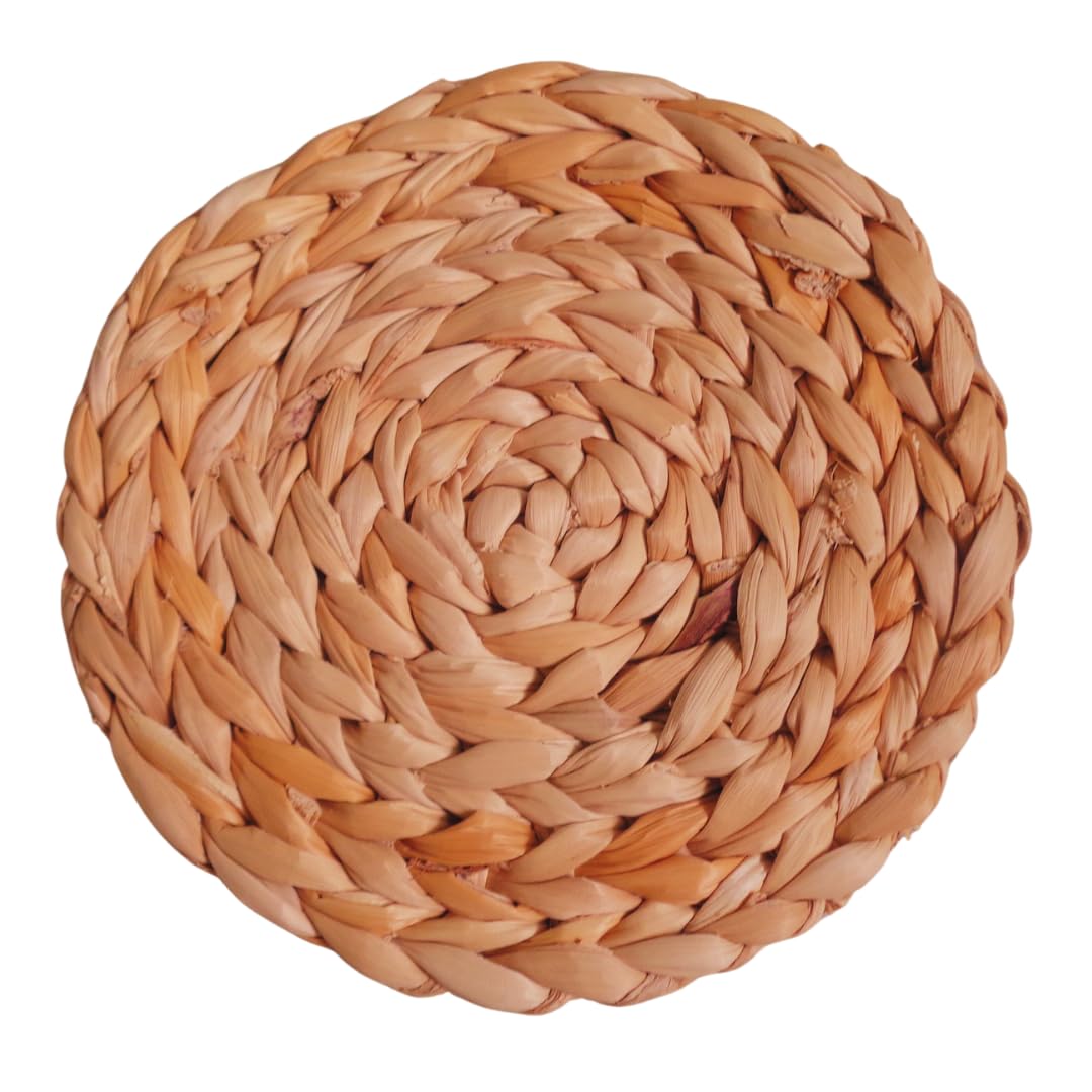 INR's Farm Fresh 2 in I Pet Chew Toy Cum Mat Set, Made of Natural Banana Stem Fibre, Single Mat 20 Cms-image-35