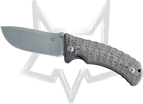Fox KNIVES Pro-Hunter FX-130MBSW N690Co - Cuchillo de micarta de acero inoxidable y negro