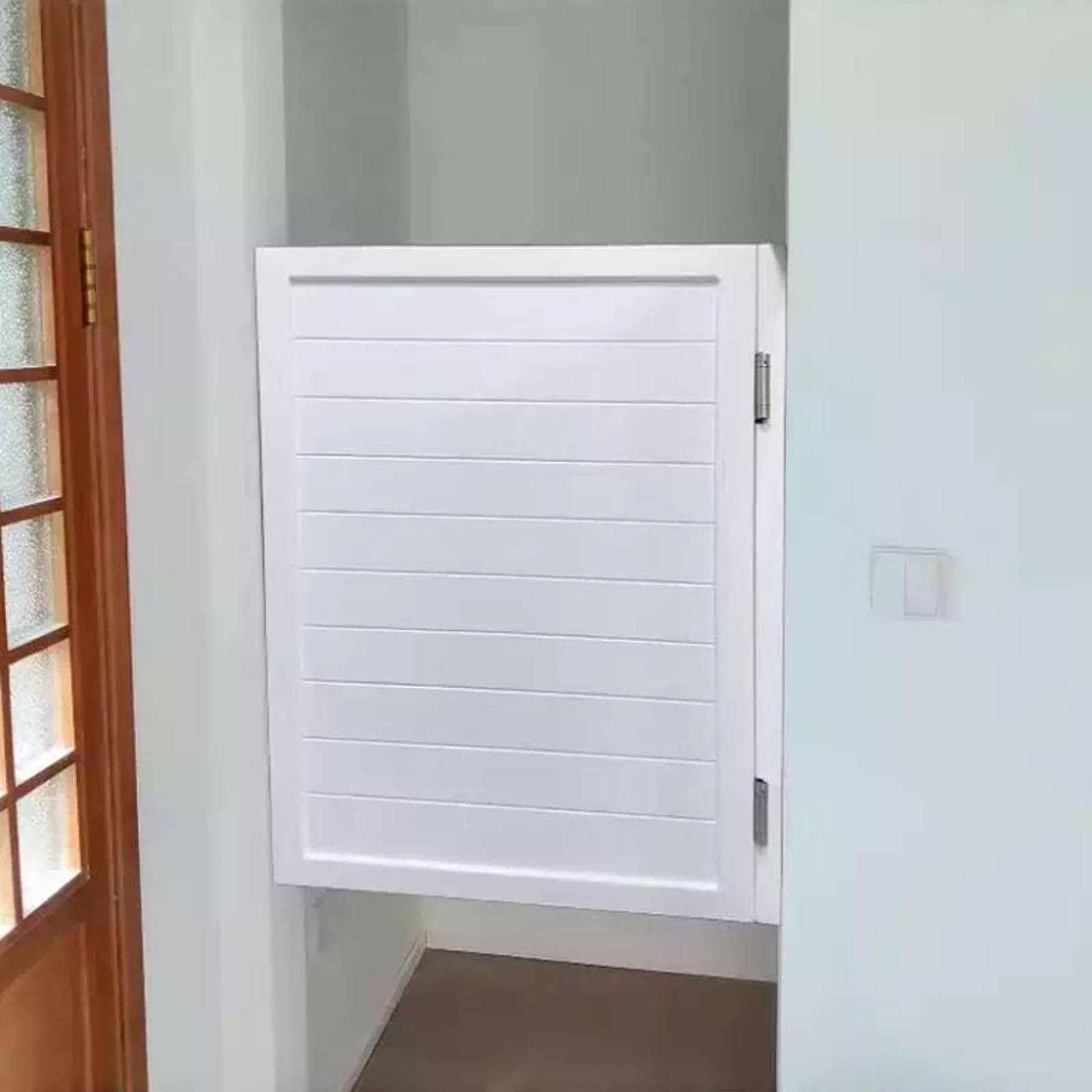 Porte battante en bois massif pour café/cuisine Porte intérieure battante | Avec 2 charnières à ressort, idéale pour couloir, cuisine, bar, pub ou entrée(W80xH90CM)