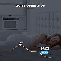Vista 4 de ROVSUN - Aire acondicionado para ventana de 6000 BTU con control remoto y temporizador, unidad de aire acondicionado para ventana con modo ECO, 4