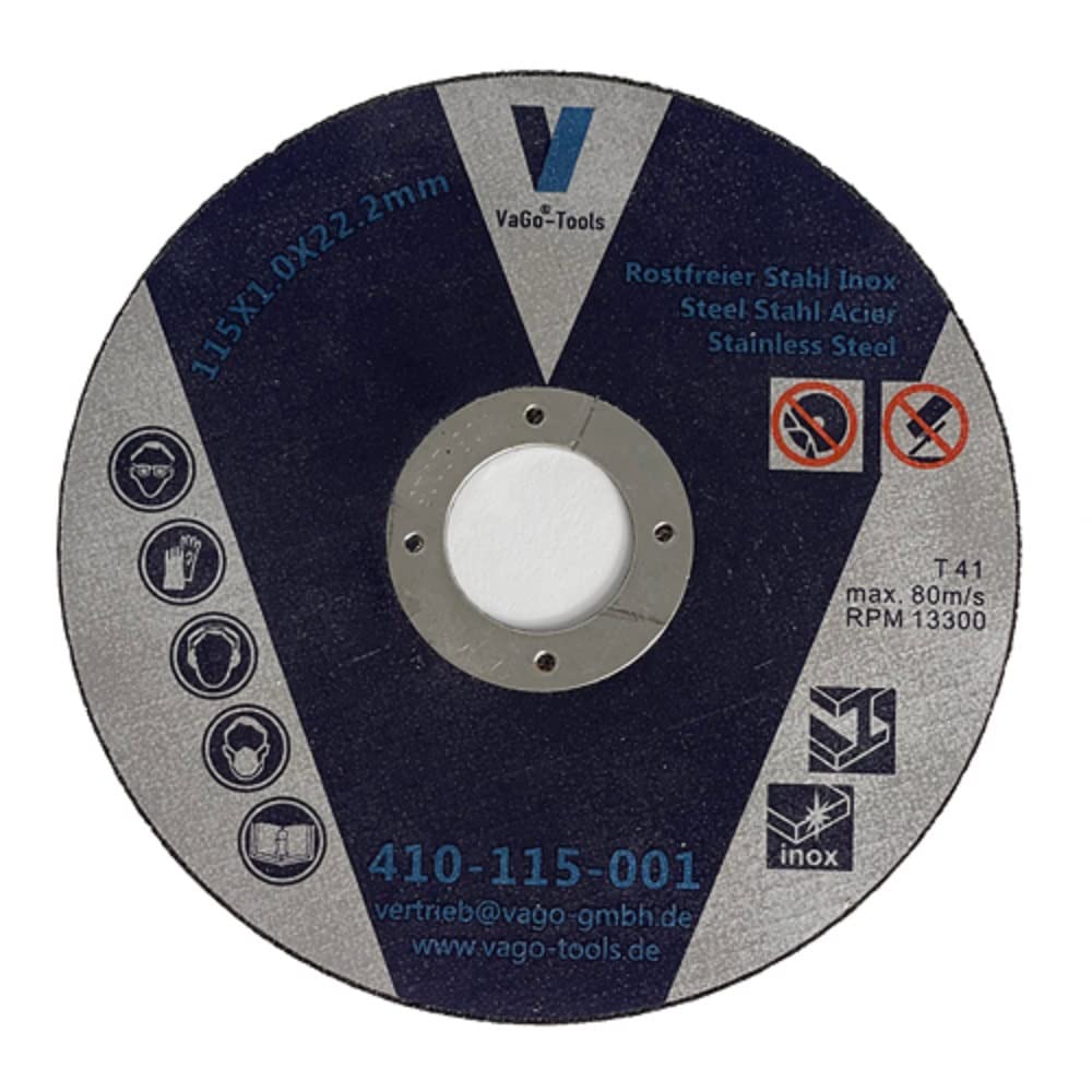 Tarcze tnące elastyczne 115 mm x 1,0 mm Allrounder lub Akkuflex 100 sztuk