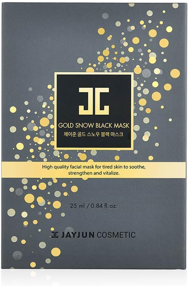 JAYJUN Gold Snow Black Mask 5 pcs - 2 step - Authentic from Korea