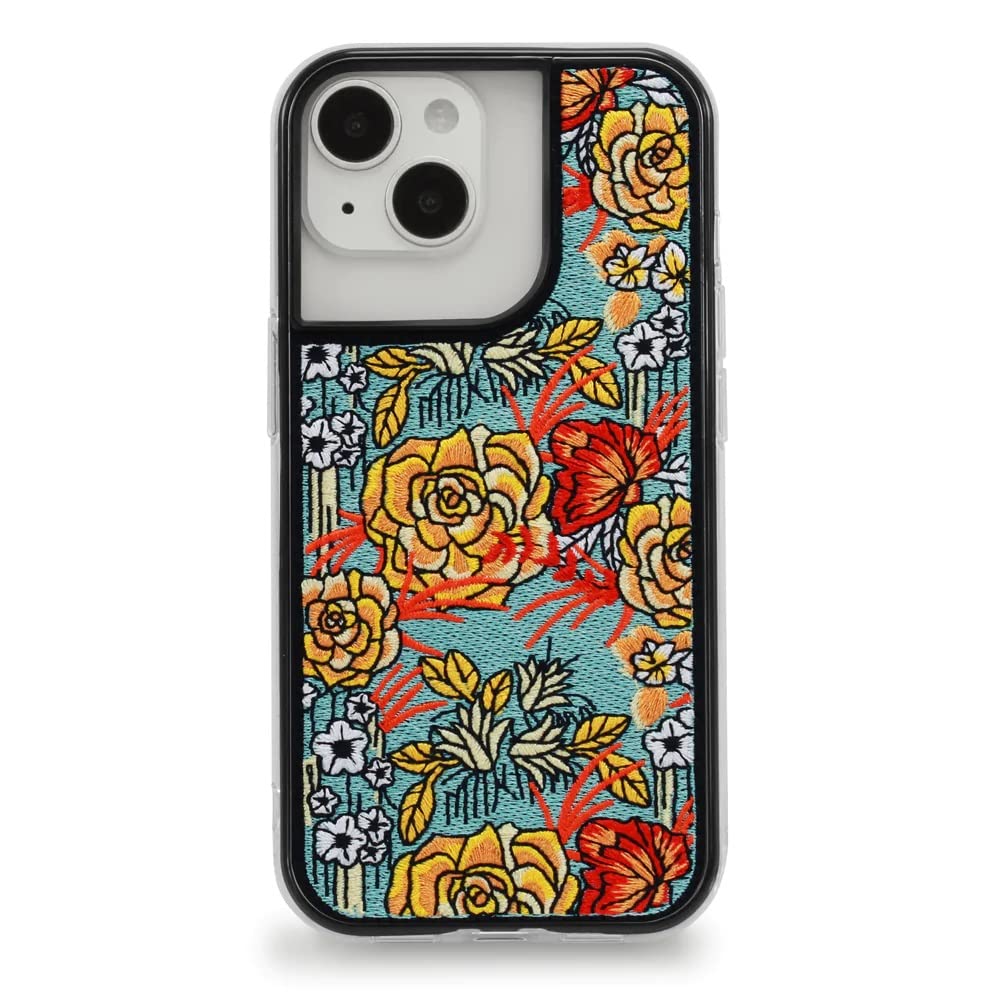 Zero Gravity Jacquard Phone Case for iPhone 14 & 14 Pro - Clear Phone Case with Embroidered Design, Shockproof Protective Clear Case with Raised