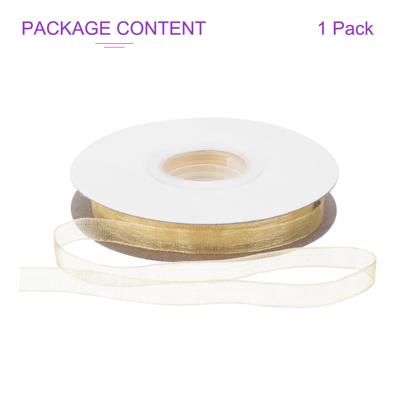 DMiotech 50 Yards Ruban En Organza 3/8 Pouce Bleu Clair Ruban En