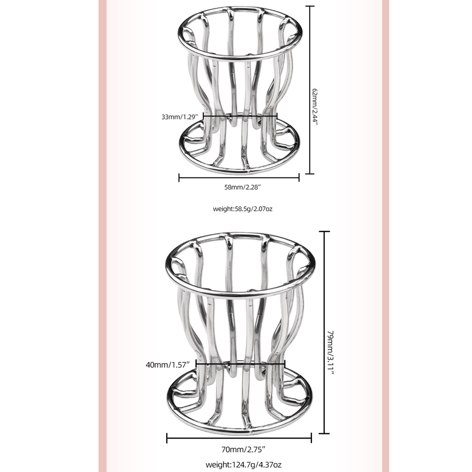 Stainless Steel Metal Hollow Enema Anal Plug Anal Dilation Butt Plug, Fetish Anus Peep Anal Adult Sex Toys for Female Male and Couple