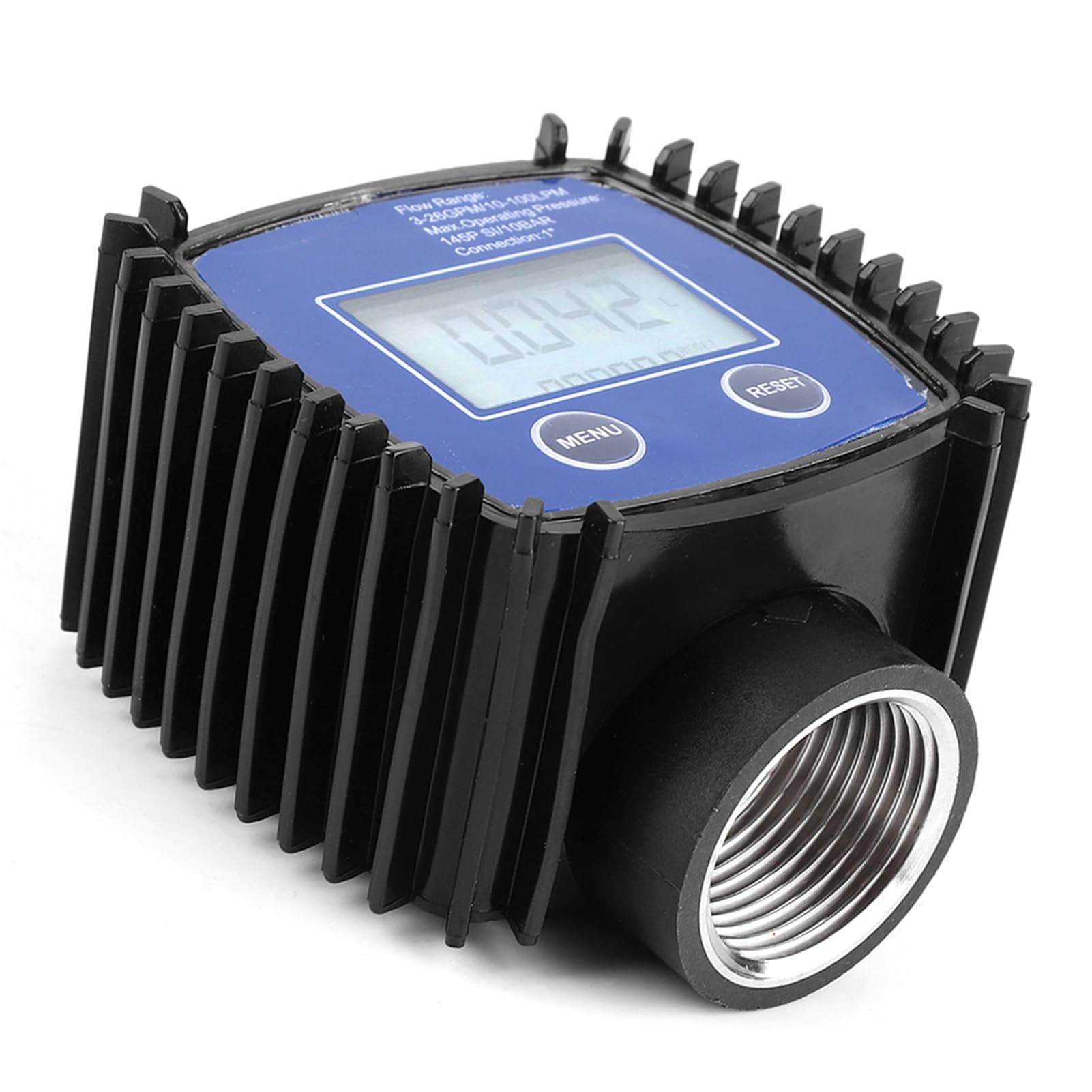 Digitaler Wasser-Durchflussmesser 1 Zoll Innengewinde, Hochgenauer Inline-Flowmeter mit Digitalanzeige für Trinkwasser, Präzisions-Wasserzähler Messbereich 0.5-50 L/min