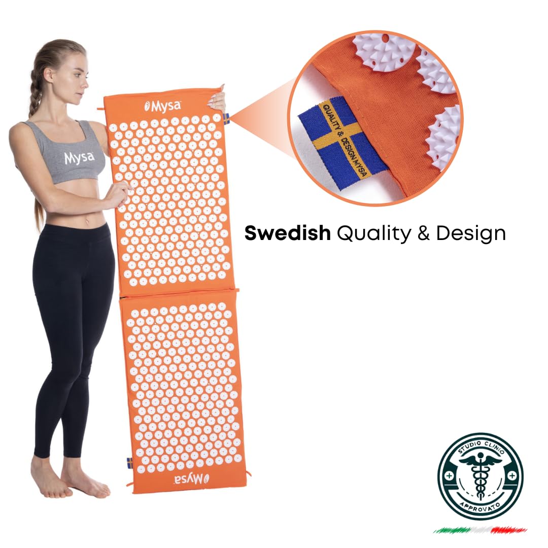 Magnetyczny MYSA XXL: NAJWIĘKSZA AKUPRESURA + MATA MAGNETOLOGICZNA NA ŚWIECIE: 150 cm! 13 860 końcówek! 32 biomagnesy!: MAXIMALNE "TOTAL BODY" SKUTECZNOŚĆ Relaksująca | Testowana klinicznie +5 TORB!