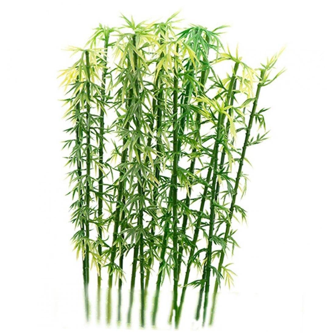 Casiler Green Artificial Bamboo 20Pcs Miniature Tree Plants Scenery Architectural Landscape Tree Mini Model Tree For Fairy Garden Decor