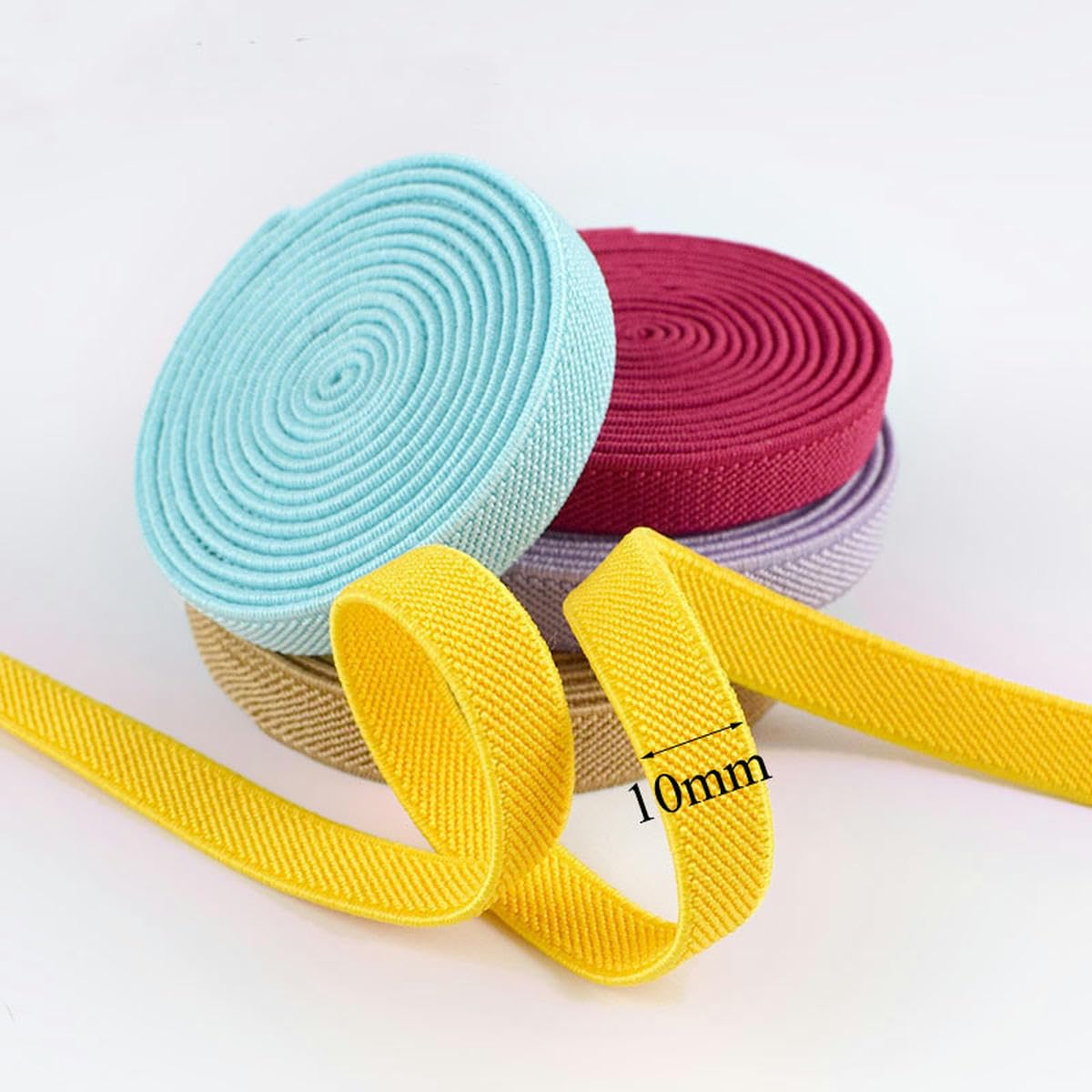 10 mètres 10mm sous-vêtements en Nylon bande élastique soutien-gorge sangle couture bandes de caoutchouc vêtement décoratif printemps sangle bande bricolage accessoires  15