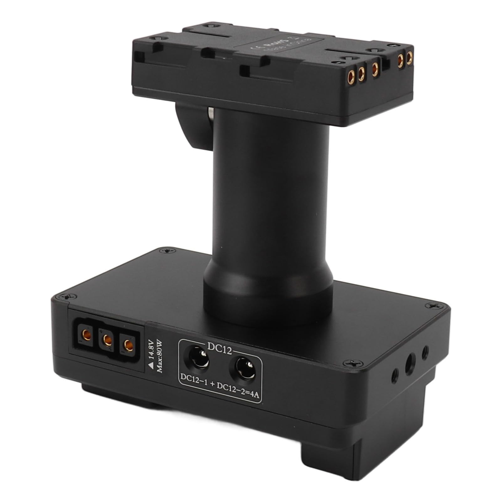Cryfokt Convertidor de Batería de Montaje en V Duradero a Batería BP, con Circuito de Seguridad, para PMW 100 150 160 200 300, Placa Adaptadora de Cámara