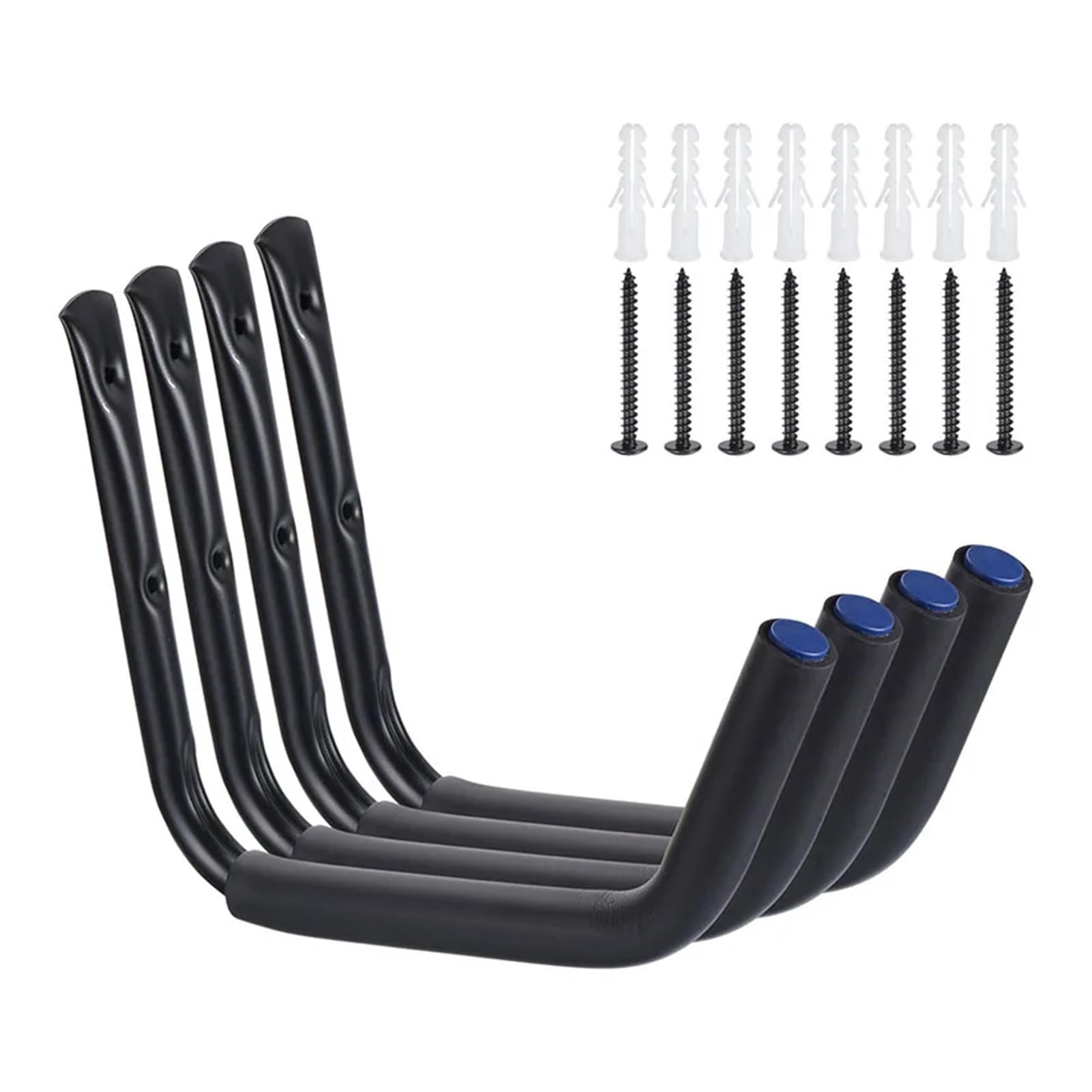 Generisch 4 stücke Kajak Lagerung Racks 15 Zoll Kajak Haken Wand Halterung Kanu Aufhänger Garage Haken for Kanu Surfbrett Paddle Board 120 £ Kapazität