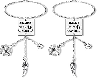 Loss Memorial Gifts Rearview Mirror Hanging Ornament Loss of Baby Sympathy Gift Loss of Child Miscarriage Keepsake in Memory of Infant Pregnancy Infant Loss Car Ornament Interior Accessories Set