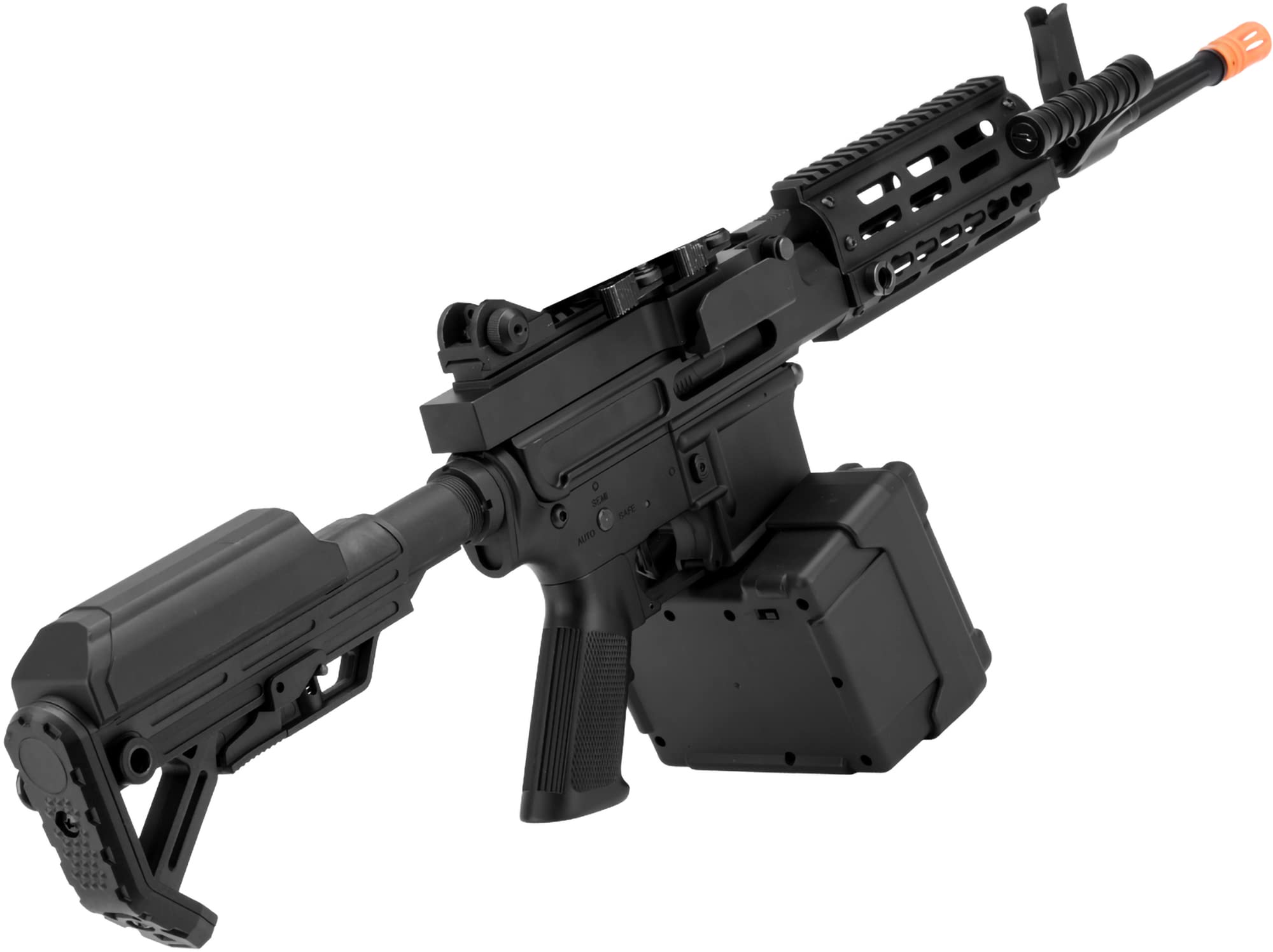 Evike Airsoft - Matrix Golden Eagle AR LMG AEG Airsoft LMG (Length: 16.25