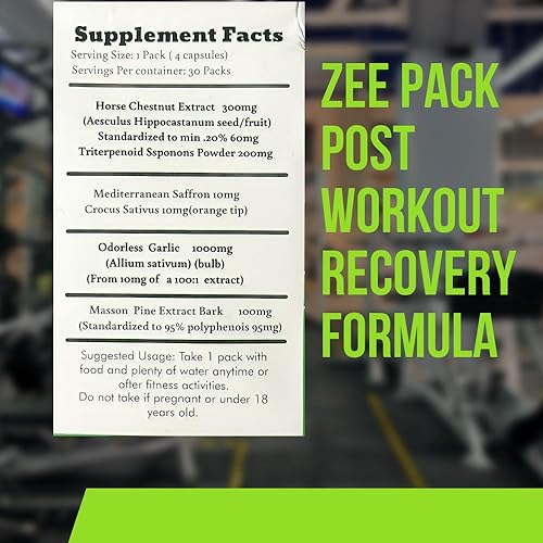 Miniatura 4 de Zee PacK Recuperación post entrenamiento - 30 porcionespaquetes