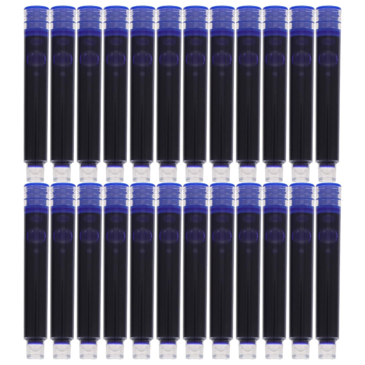 Ricariche Ricariche Pratiche Blu Penna Stilografica 200 Pezzi per Design Ergonomico in Plastica per Scrittura Scolastica e Ufficio