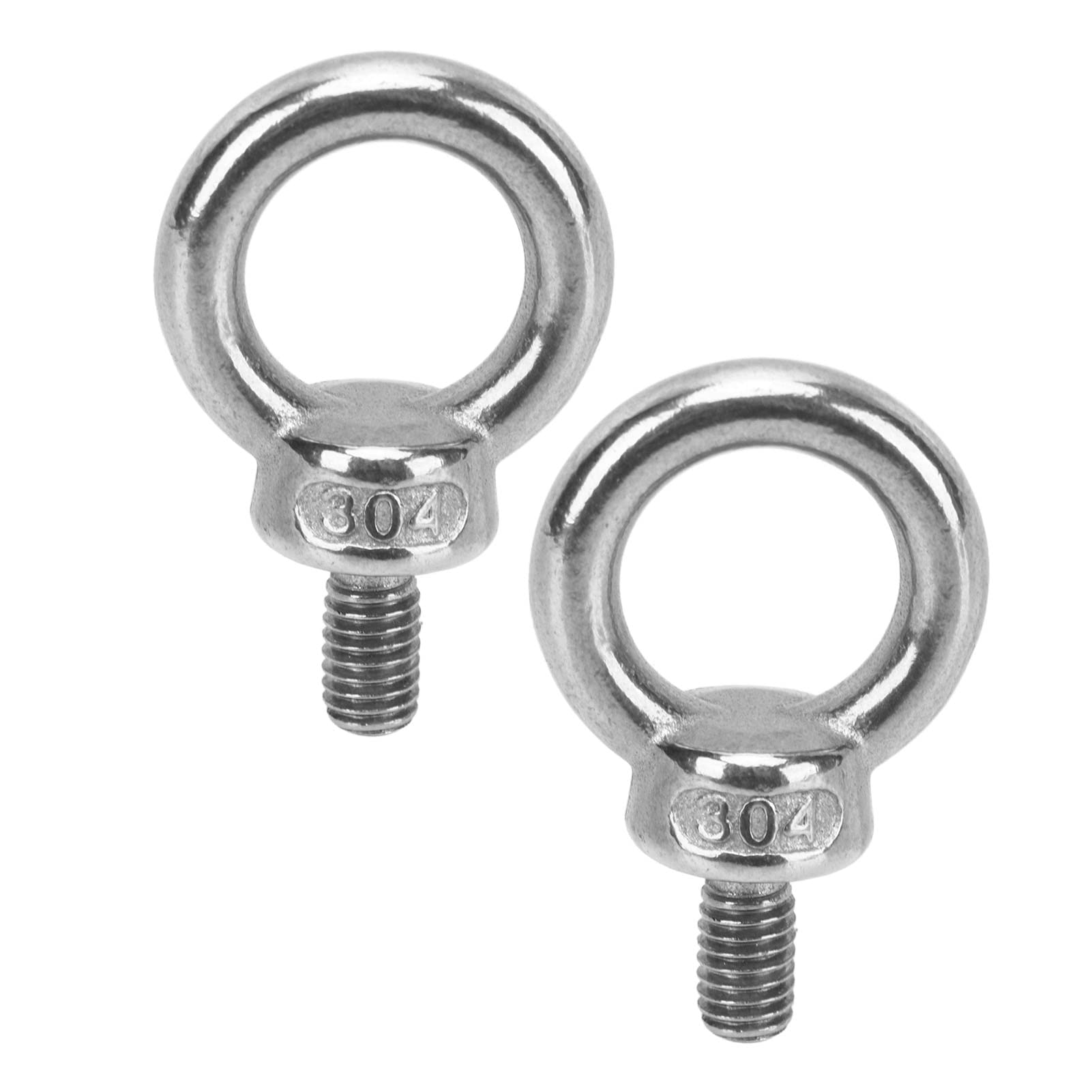 8-Pack 316 Stainless Steel Kayak Track Mount Tie-Down Eyelets – Rail Accessories For Canoes, Boats & Fishing Gear