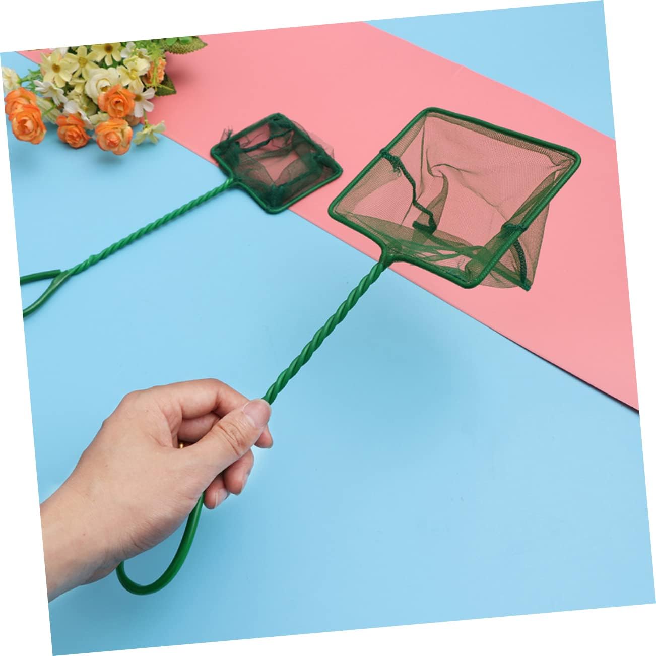 8 Pcs Fishnet Turtle Tank Cleaner Aquarium Fish Net Fishing Kit Mesh Fish Catching Net Tools Shrimp