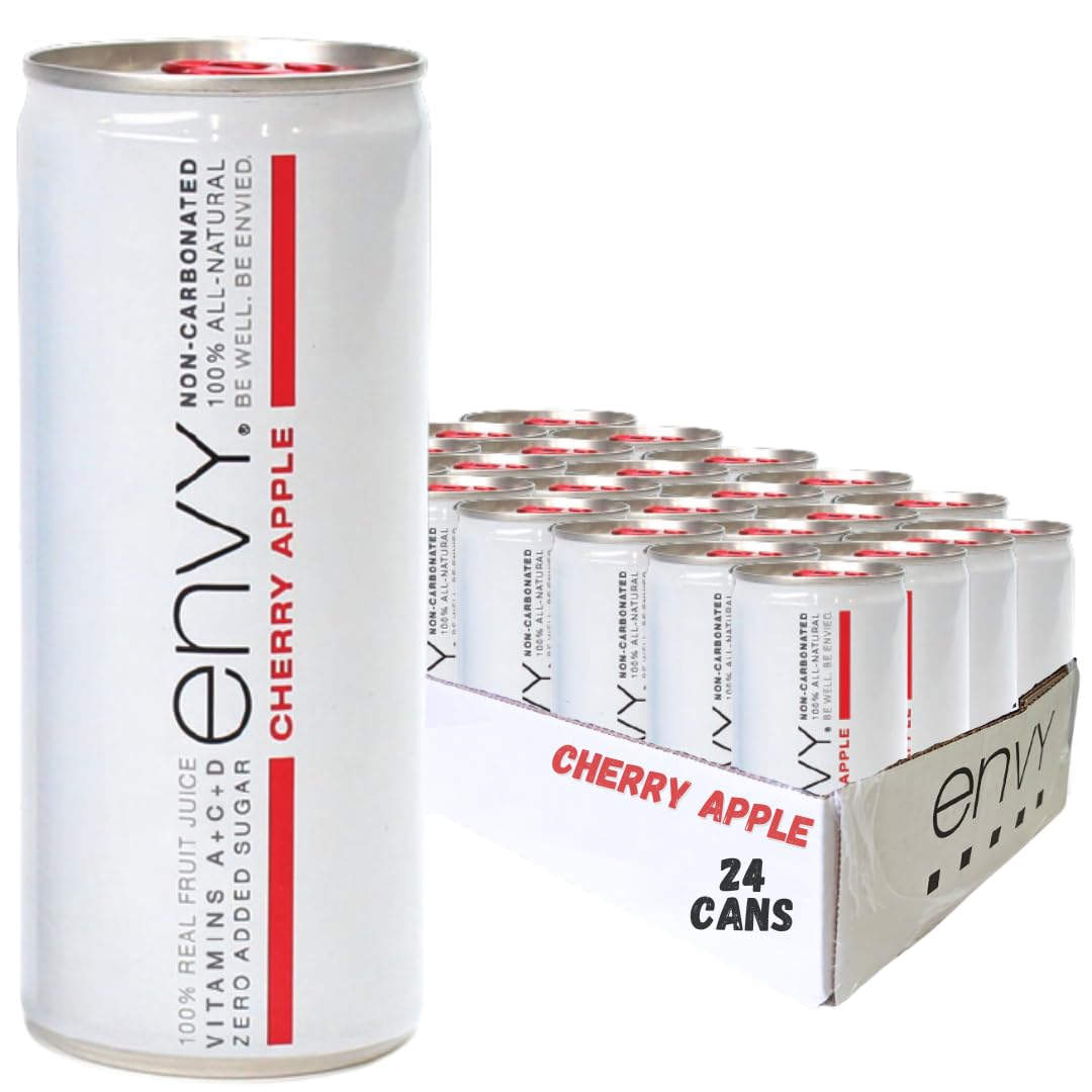 Envy Non-Carbonated 100% Fruit Juice, Cherry Apple 8 oz (Case of 24)
