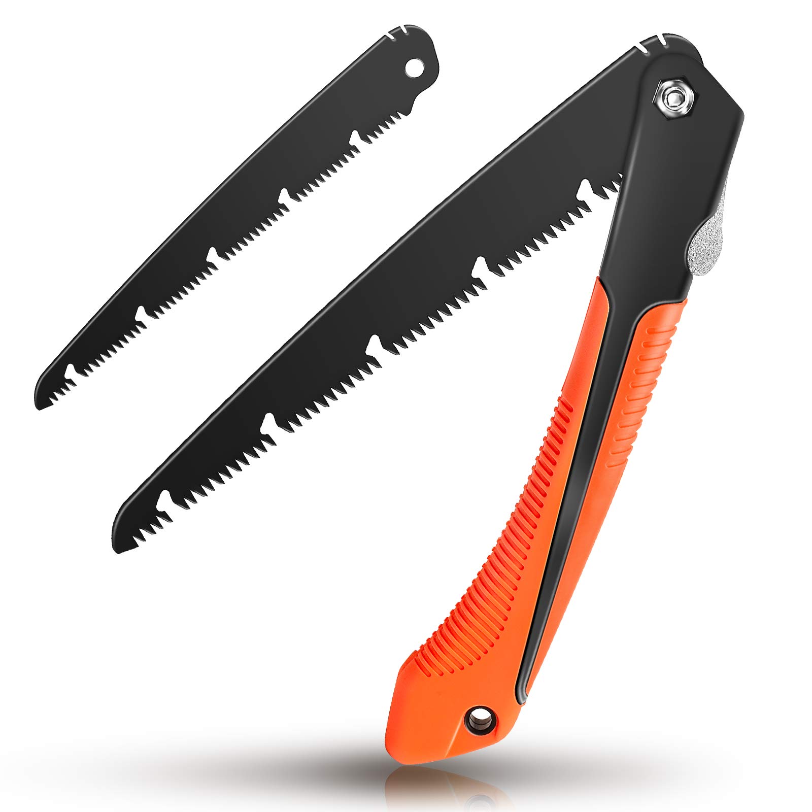 Hand Pruning Saw, GOXAWEE 10- inch Folding Saw with A Replaceable Sharp Blade for Gardening Camping Cutting Tree, Wood…