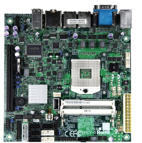 Supermicro MB-X9SCV-Q-O Socket G2/ Intel QM67/ DDR3 SODIMM/ A&V&2GbE/ Mini-ITX Server Motherboard Retail