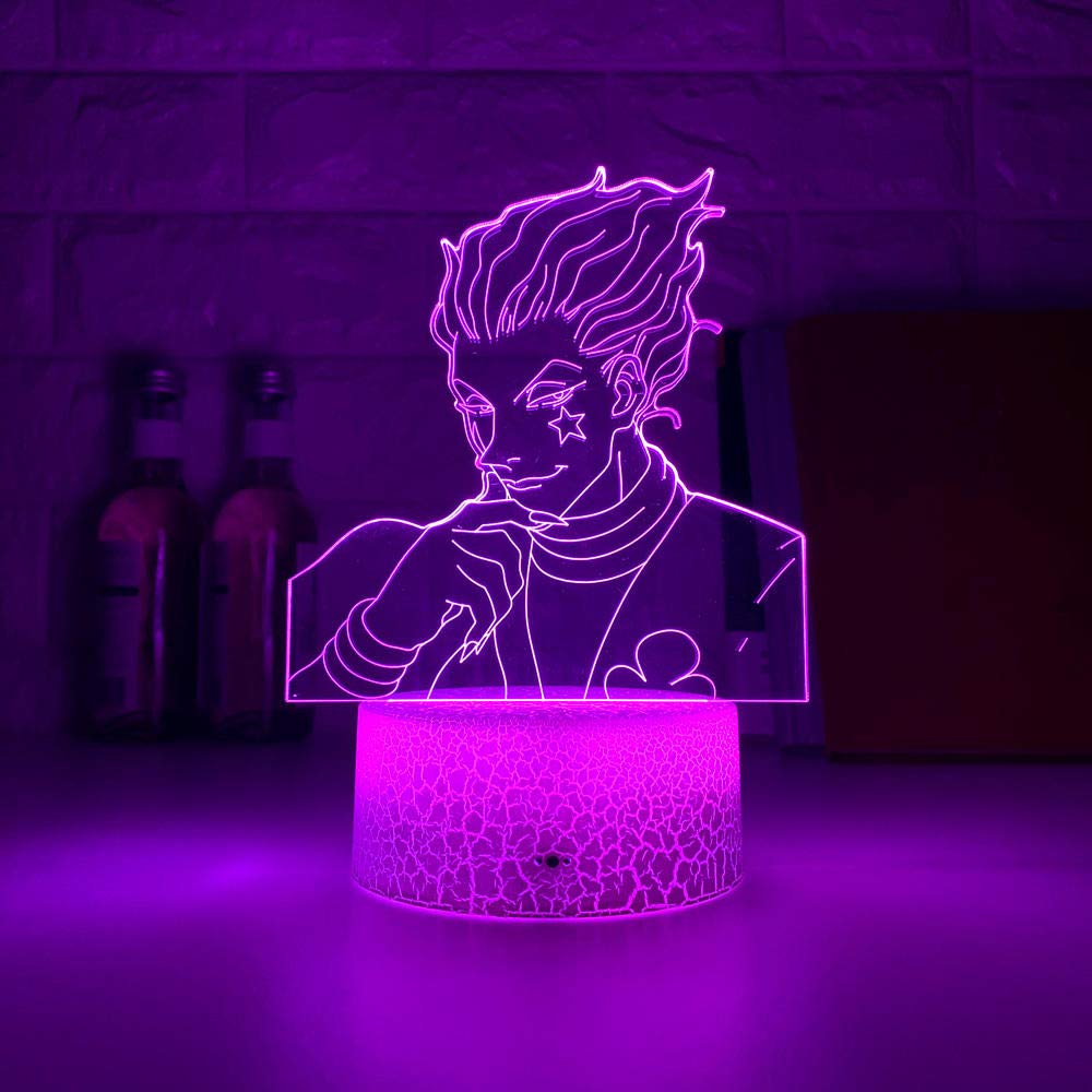 3D Anime Lamp Kinder Nachtlicht Geschenk LED Touch Sensor Bunte Schlafzimmer Nachtlicht Anime Hunter X Hunter Decor Licht Khlen Hisoka Gadgets