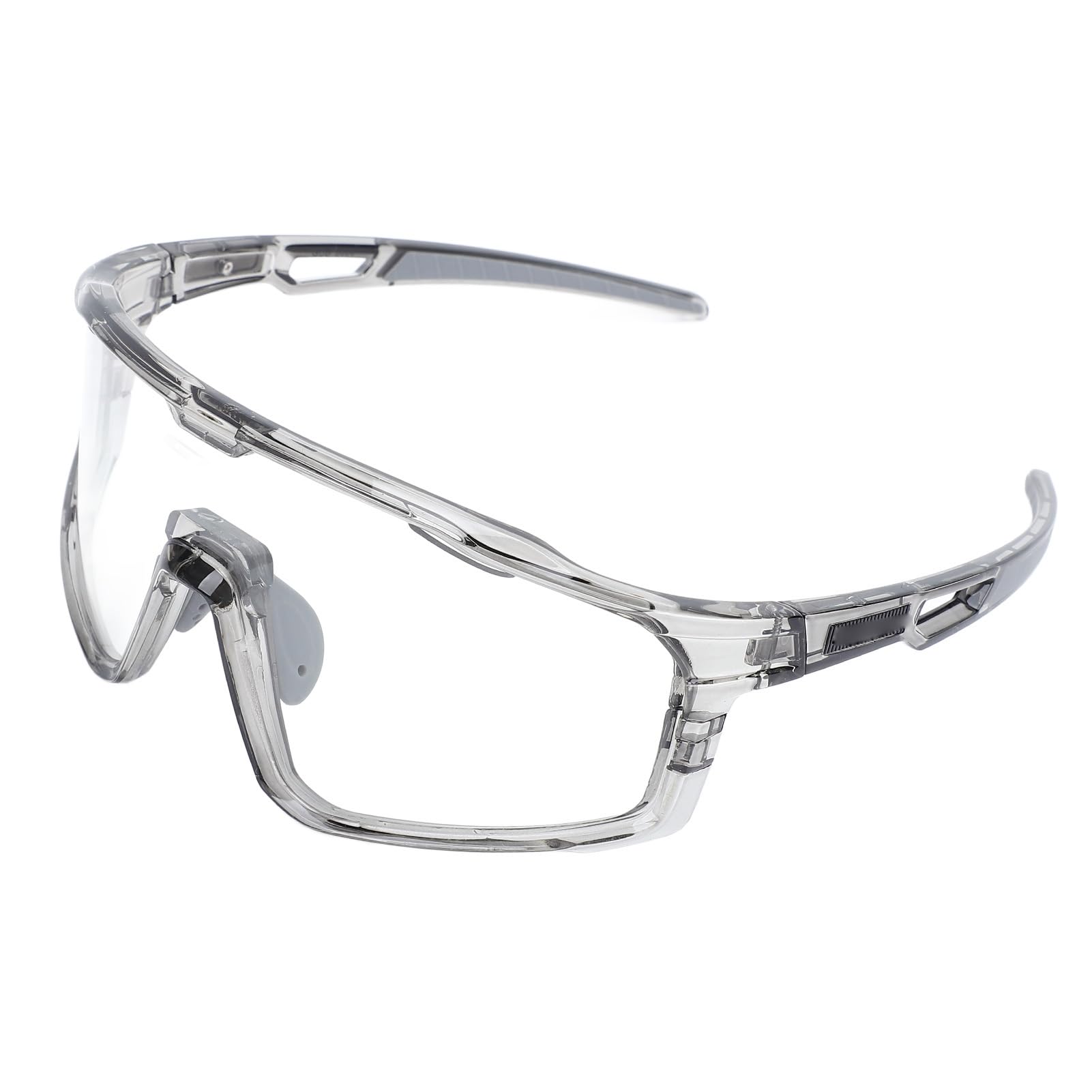 Hidyliu Photochrome Fahrradbrille, UV400, polarisiert, Sport-Sonnenbrille für Rennen, Fahren, Wandern, Herren und Damen, leicht