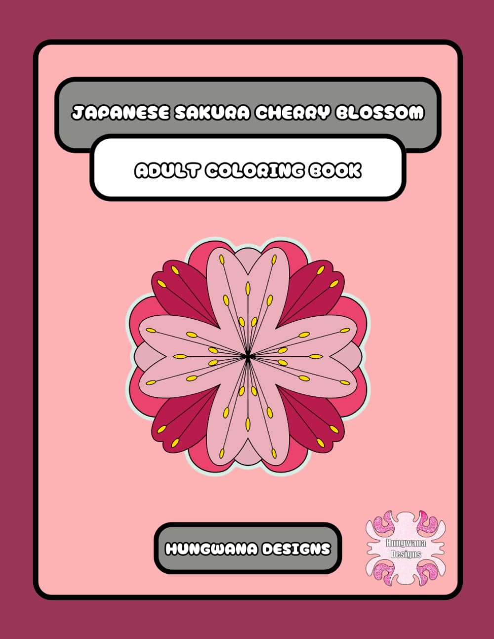 Japanese Sakura Coloring Book
