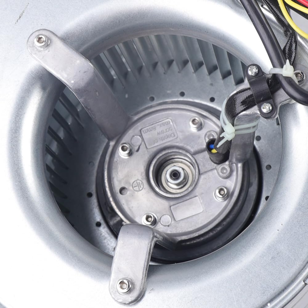 Ventilador Radial Centrífugo Industrial de 840 m3/h, 146 mm - Centrífugo a Presión para Caldera